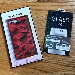 iPhone 8 Plus velvet caviar red camo case
